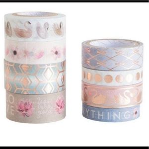 SERENITY Swan Washi Tape By Craft Smart NEW 8pcs